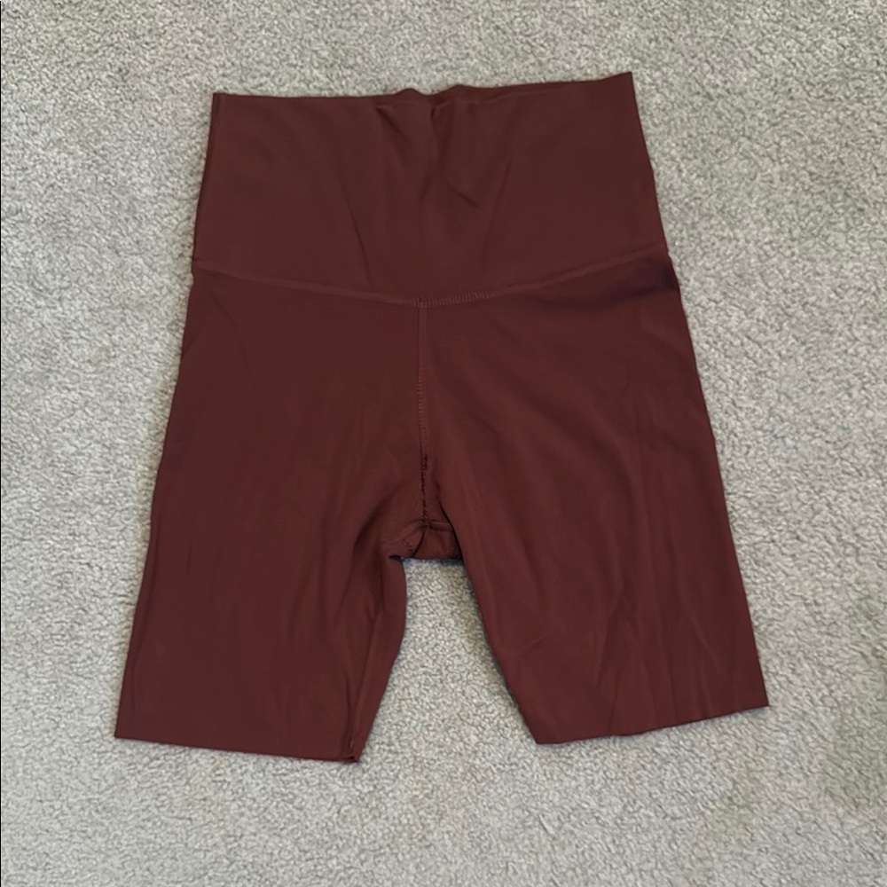 Nike Yoga Dri-FIT Shorts in Rust